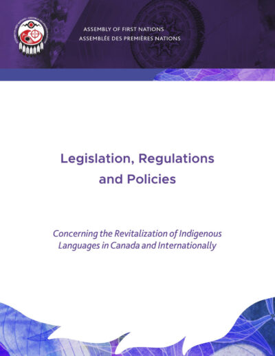Assembly of First Nations Policy Report cover